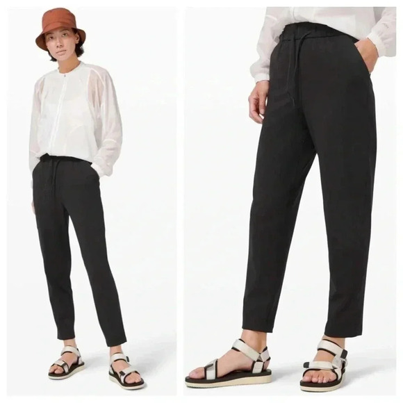 Lululemon Keep Moving Pant 7/8 High-Rise Jogger Full-On Luxtreme Black W5DCFS - Picture 1 of 12